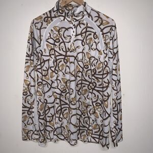 Ariat Tek Sunstopper Shirt Women XXL Baselayer Bridle Equestrian Vented 1/4 Zip